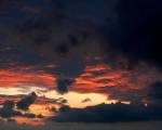 2004-034 Coucher de soleil sur le lac d'Annecy, juin 2004